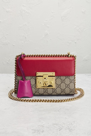 FWRD Renew Gucci Padlock Shoulder Bag