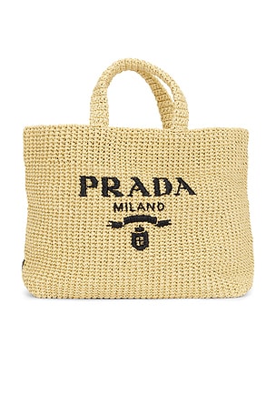 Prada Raffia Tote Bag FWRD Renew