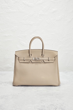 FWRD Renew Hermes Togo Birkin 25 Handbag in Grey