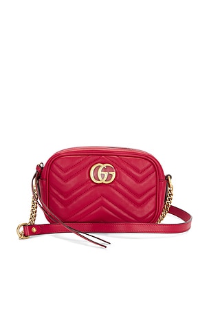 Gucci Mini GG Marmont Shoulder Bag FWRD Renew