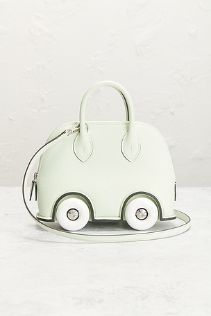 FWRD Renew Hermes Epsom Mini Bolide On Wheels Handbag in Mint