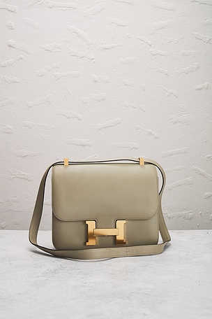 FWRD Renew Hermes Swift Constance 24 Shoulder Bag in Sage