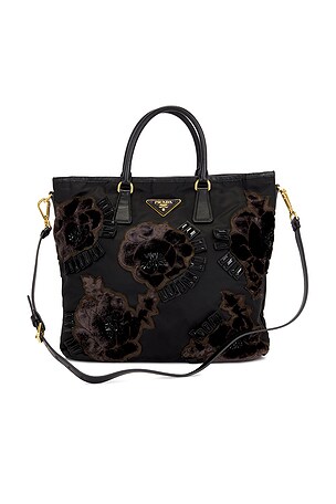 Prada Floral Embroidered Handbag FWRD Renew