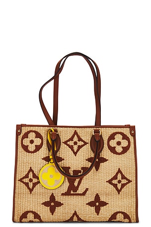 Louis Vuitton Raffia Monogram Giant OnTheGo MM Tote Bag FWRD Renew