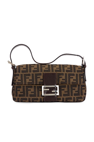 Fendi Zucca Baguette Shoulder Bag FWRD Renew