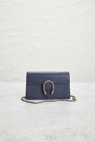 FWRD Renew Gucci Dionysus Shoulder Bag in Navy
