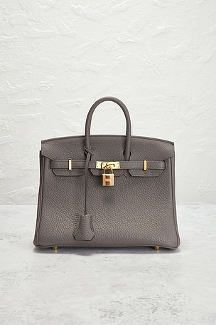 FWRD Renew Hermes Togo Birkin 25 Handbag in Grey