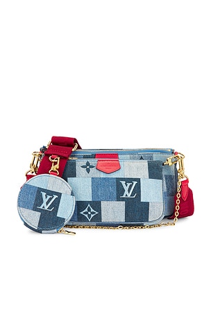 Louis Vuitton Denim Damier Pochette Accessoires Shoulder Bag FWRD Renew