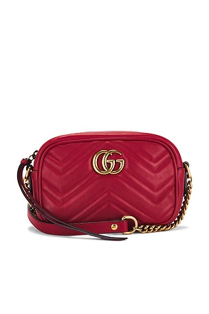 Gucci Mini GG Marmont Shoulder Bag FWRD Renew