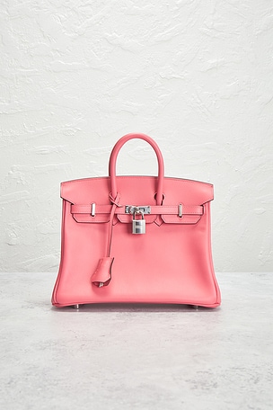 FWRD Renew Hermes Swift Birkin 25 Handbag in Pink