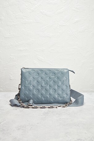 FWRD Renew Louis Vuitton Coussin PM Shoulder Bag in Blue