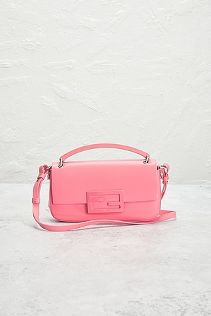 FWRD Renew Fendi Baguette Phone Pouch in Pink