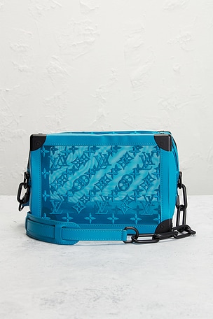 FWRD Renew Louis Vuitton Mesh Soft Trunk Shoulder Bag in Blue