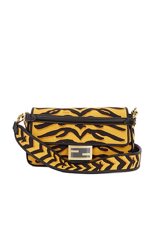 Fendi Chinese New Year Tiger Baguette Shoulder Bag FWRD Renew