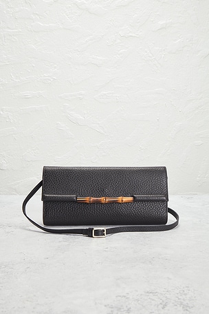 FWRD Renew Gucci Bullet Wallet On Strap in Black