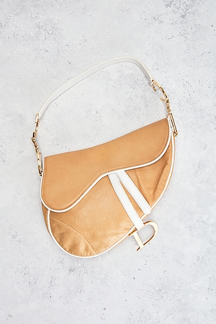 FWRD Renew Dior Saddle Bag in Blue