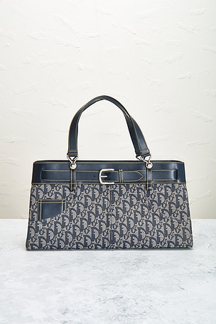 FWRD Renew Dior Diorissimo Jean Pocket Tote Bag in Blue