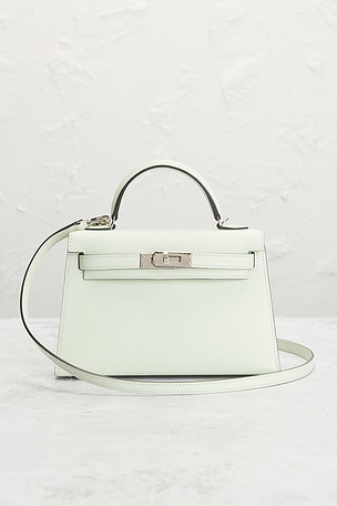 FWRD Renew Hermes Epsom Kelly 20 Handbag in Sage
