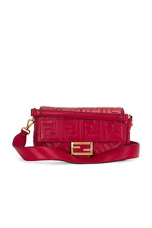 Fendi FF 1974 Embossed Baguette Shoulder Bag FWRD Renew