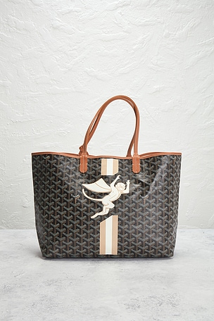 FWRD Renew Goyard Supermonkey Marquage Saint Louis PM Tote Bag in Black