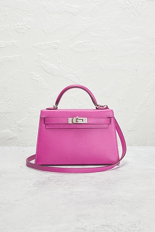 FWRD Renew Hermes Epsom Kelly 20 Handbag in Pink