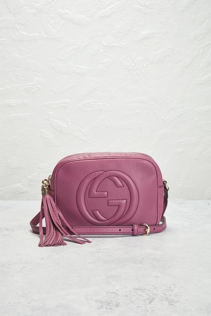 FWRD Renew Gucci Soho Disco Crossbody Bag in Pink