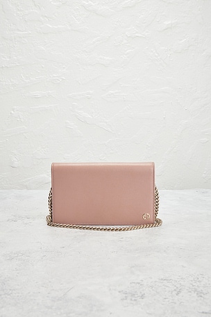 FWRD Renew Gucci Interlocking G Continental Wallet On Chain in Taupe