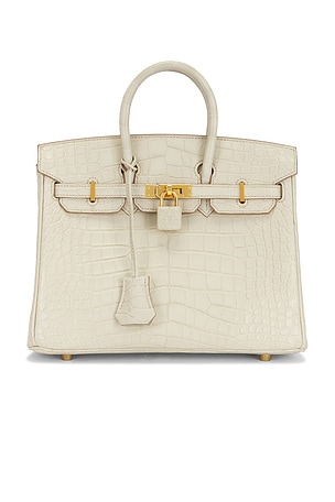 Hermes Matte Alligator Birkin 25 Handbag FWRD Renew