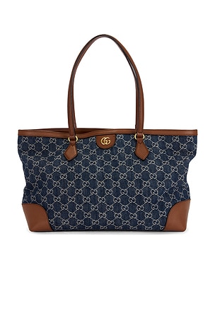 Gucci Denim Ophidia Tote Bag FWRD Renew