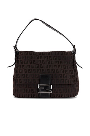 Fendi Zucchino Mama Baguette Shoulder Bag FWRD Renew