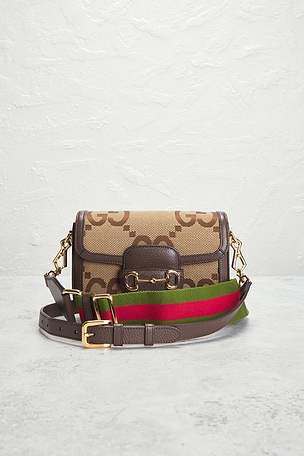 FWRD Renew Gucci Horsebit 1955 Shoulder Bag in Brown