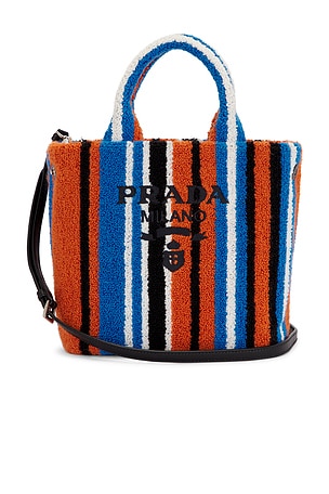 Prada Terry Striped Tote Bag FWRD Renew