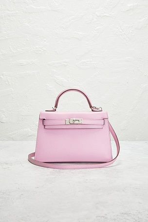 FWRD Renew Hermes Epsom Kelly 20 Handbag in Rose