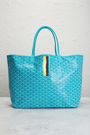 FWRD Renew Goyard Saint Louis GM Tote Bag in Teal