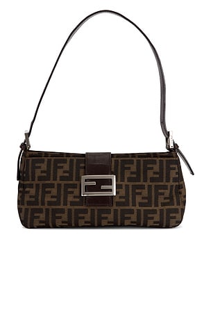 Fendi Zucca Baguette Shoulder Bag FWRD Renew
