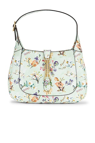 FWRD Renew Gucci Flora Jackie Hobo Bag in Teal