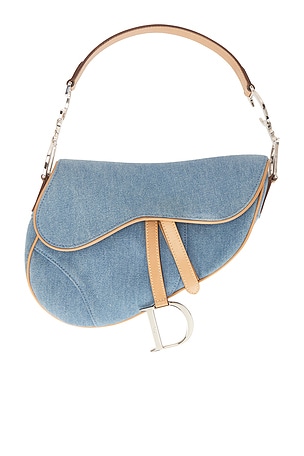 Dior Denim Saddle Bag FWRD Renew