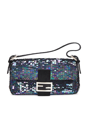 Fendi Beaded Baguette Shoulder Bag FWRD Renew