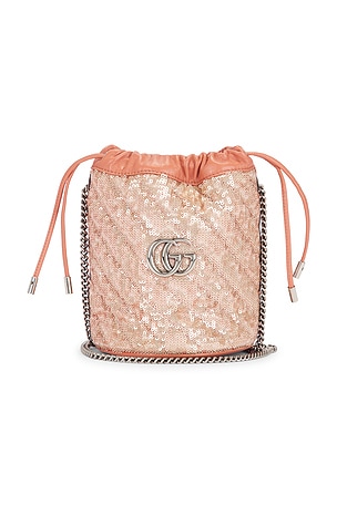 Gucci Sequin GG Marmont Bucket Bag FWRD Renew