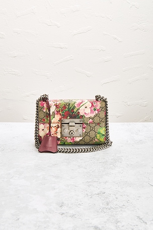 FWRD Renew Gucci GG Blooms Padlock Shoulder Bag