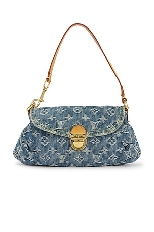 Louis Vuitton Denim Monogram Mini Pleaty Shoulder Bag FWRD Renew