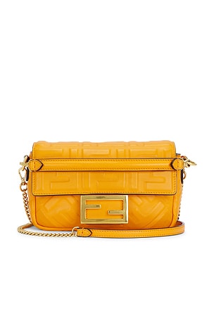 Fendi FF Embossed 1974 Baguette Shoulder Bag FWRD Renew