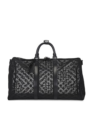 Louis Vuitton Monogram Mesh Keepall Bandouliere 50 Duffle Bag FWRD Renew