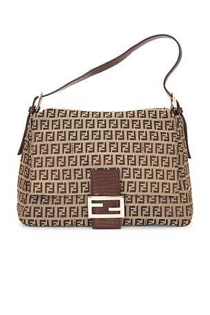 Fendi Zucchino Mama Baguette Shoulder Bag FWRD Renew