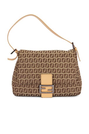 Fendi Zucchino Mama Baguette Shoulder Bag FWRD Renew