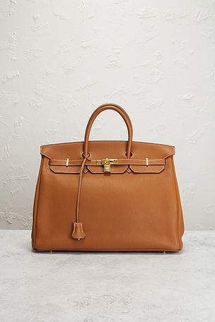 FWRD Renew Hermes Togo Birkin 40 Handbag in Brown