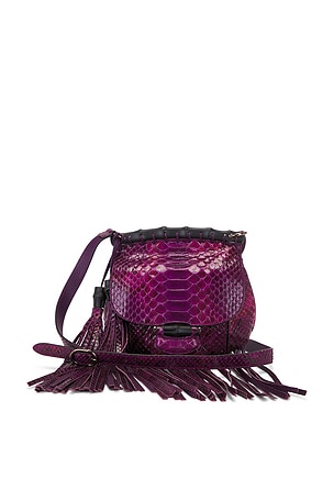 Gucci Python Nouveau Fringe Shoulder Bag FWRD Renew