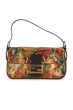Fendi Python Baguette Shoulder Bag FWRD Renew