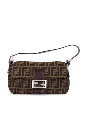 Fendi Zucca Baguette Shoulder Bag FWRD Renew