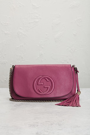 FWRD Renew Gucci Soho Flap Crossbody Bag